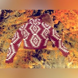 Native Pattern Knit Sweater